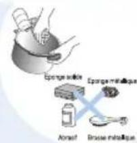 Eponge needle Eponge metalloque Aerof Brous metalloque