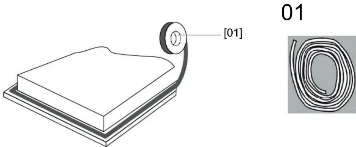 BERTAZZONI P604I1B26NV - Hetplaatsen van de bevestigingsbeugels - 1