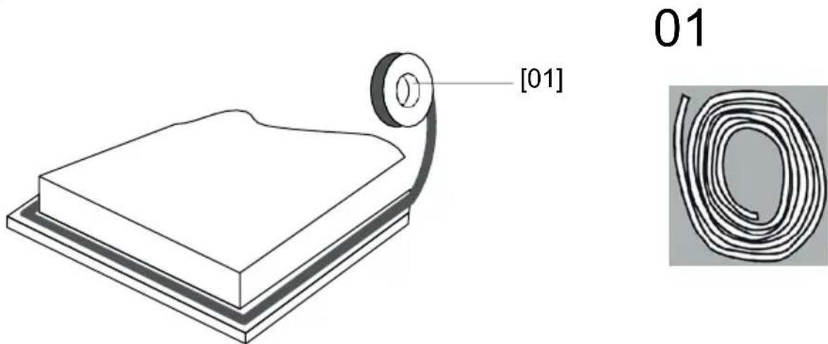 BERTAZZONI P604I1B26NV - Locating the fixing brackets - 1