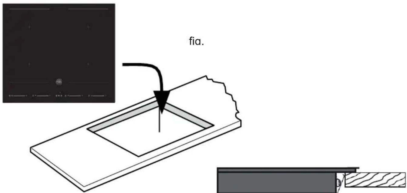 BERTAZZONI P604I1B26NV - Locating the fixing brackets - 2