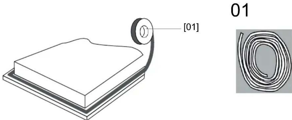 BERTAZZONI P604I1B26NV - Regolazione della posizione delle staffe di fissaggio - 1