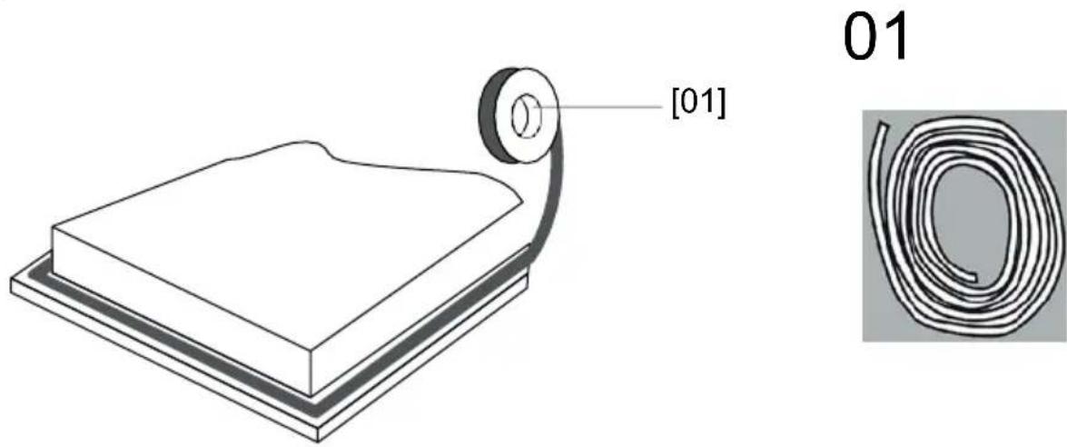 BERTAZZONI P604I1B26NV - Placering af holdebeslag - 1