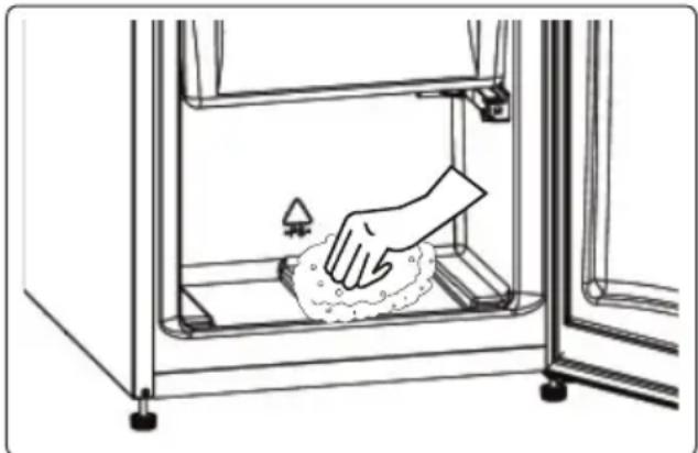 Orima ORA1754W - Freezer defrosting process - 1