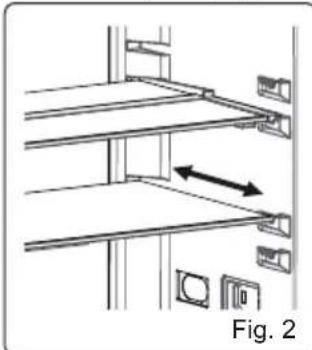 Orima ORA1854W NF - Estante de Cristal Ajustable (En algunos modelos) - 2