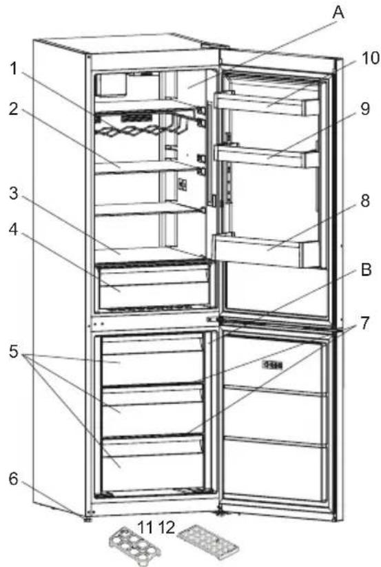 Orima ORA1854W NF - DESCRIPTION OF THE APPLIANCE - 2