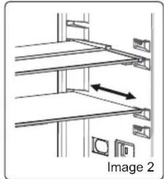 Orima ORA1854W NF - Étagère en verre réglable (dans certains modèles) - 2