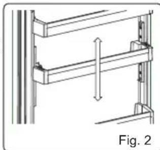 Orima ORA1854W NF - Estante de puerta regulable (En algunos modelos) - 2