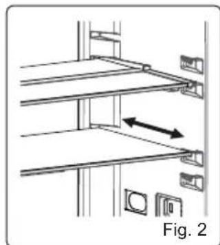 Orima ORA1854W NF - Prateleira de vidro ajustavel (Em algoins modelos) - 2