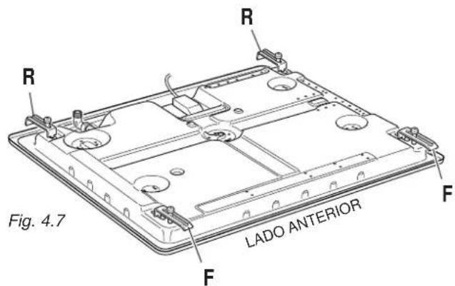 DELONGHI YAL 59 ASDV - FIJACION DE LA PLACA DE COCCION (fig. 4.8, 4.9) - 2