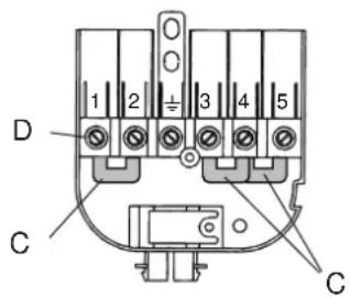 DELONGHI SL 59 ASDV - SEÇÃO DOS CABOS DE ALIMENTAÇÃO TIPO "H05V2V2-F" resistentes à temperatura de 90°C - 2