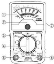 VOLTCRAFT VC13A - DESIGNATION OF INDIVIDUAL PARTS - 1
