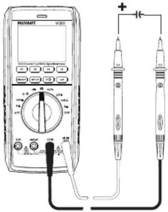 VOLTCRAFT VC831 - Mesure de la capacité - 2