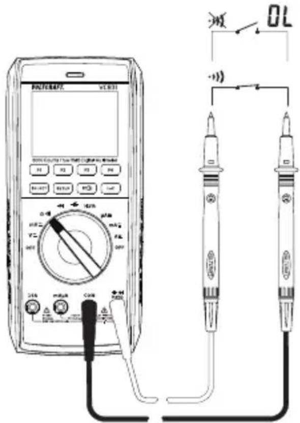 VOLTCRAFT VC831 - Continuity test - 2