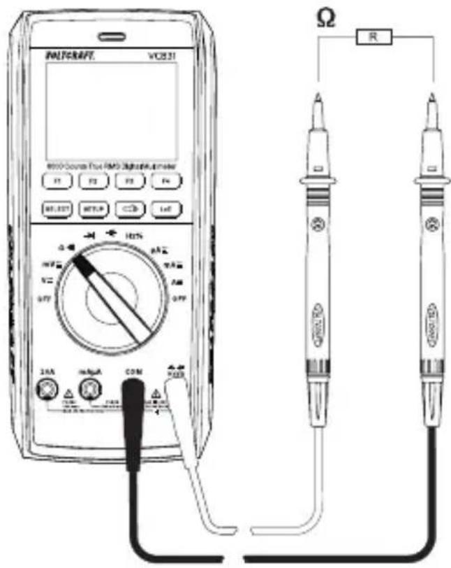 VOLTCRAFT VC831 - Mesure de la résistance - 2