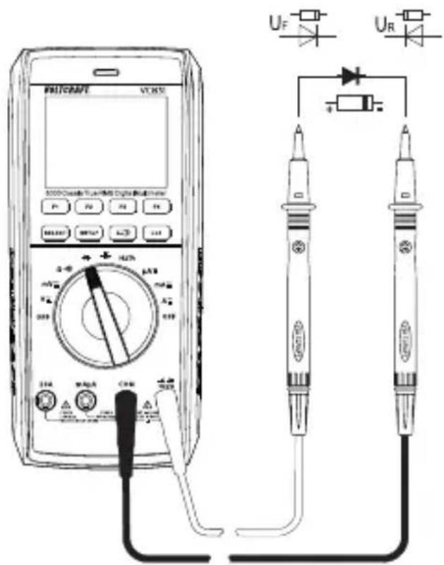 VOLTCRAFT VC831 - Diode test - 2