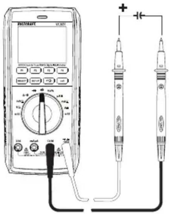 VOLTCRAFT VC831 - Measuring capacitance - 2