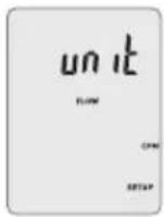 VOLTCRAFT UM51 200 - Setting the unit for the air flow rate - 1