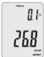 VOLTCRAFT UM51 200 - Setting the temperature offset - 1