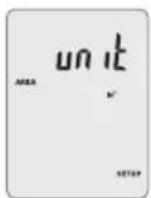 VOLTCRAFT UM51 200 - Setting the area unit - 1