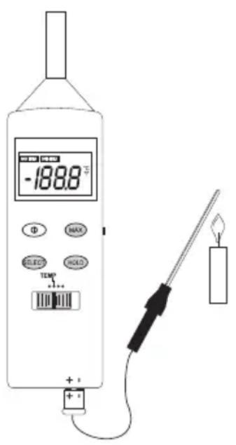 VOLTCRAFT DT 8820 - Meting van de temperatuur - 1