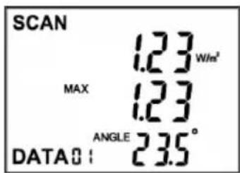 VOLTCRAFT SLX300 - f) Measuring irradiance - SCAN mode - 1