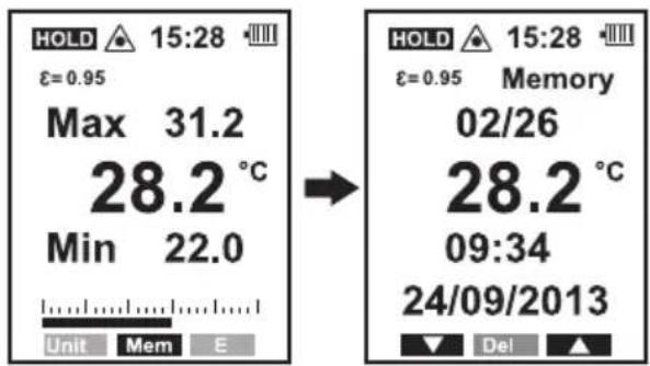 VOLTCRAFT IR 120150D - Reading data - 1