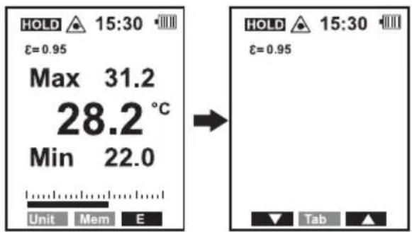 VOLTCRAFT IR 120150D - Setting the emissivity - 1