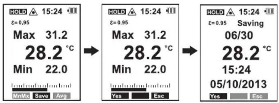 VOLTCRAFT IR 120150D - Min-, max-, gemiddelde en differentiële meetfunctie - 4