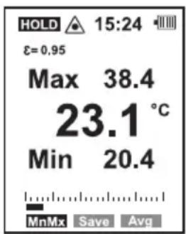 VOLTCRAFT IR 120150D - Fonctions minima, maxima, moyenne et différence - 2