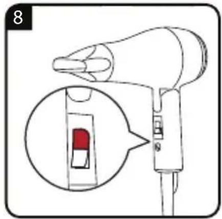 GRUNDIG HD 2200 - Sports &amp; Travel Hair Dryer - 9