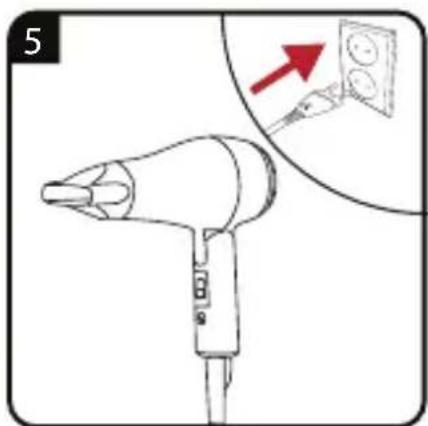 GRUNDIG HD 2200 - Sports &amp; Travel Hair Dryer - 5