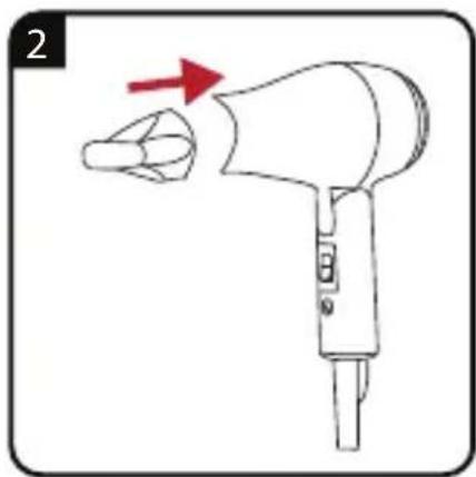 GRUNDIG HD 2200 - Sports &amp; Travel Hair Dryer - 2