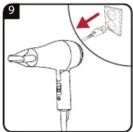 GRUNDIG HD 2200 - Sports &amp; Travel Hair Dryer - 10