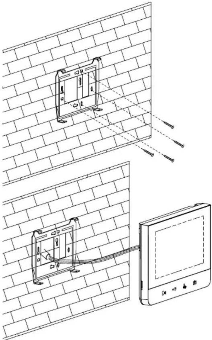GEV Sophia 88665 - Installation of the indoor monitor - 2