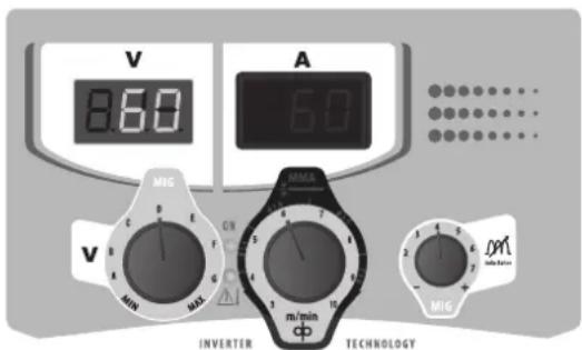 GYS Multiweld 200M - Inductance settings : - 1