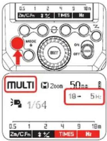 Hähnel MODUS 600RT MK II (Sony) - Blitz-Modus: MULTI (Stroboskop-Blitz) - 1