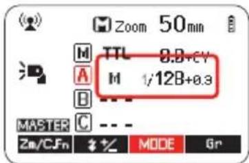Hähnel MODUS 600RT MK II (Sony) - EINSTELLUNG DES GRUPPENMODUS - TTL/M/AUS - 3
