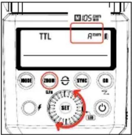 Hähnel MODUS 360RT (Fujifilm) - ZOOM: Setting the Flash Coverage and Using the Wide Panel - 1
