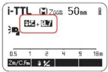 Hähnel MODUS 600RT MK II (Nikon) - Setting FEC: - 1