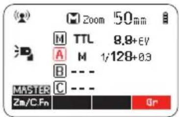 Hähnel MODUS 600RT MK II (Nikon) - EINSTELLUNG DES GRUPPENMODUS - TTL/M/AUS - 1