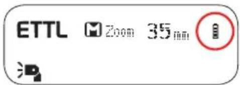 Hähnel MODUS 600RT MK II (Canon) - Battery Level Indication - 1