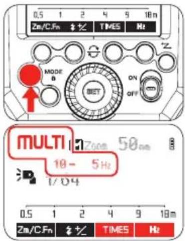 0.5 1 2 4 5 18n Zm/C.Fm # 1/2 TIMES Hz MODE B ON OFF BET MULTI 170nm 50nm 10 - 5 Hz 1/04 0.5 1 2 4 9 18m Zm/C.Fm # 1/2 TIMES Hz