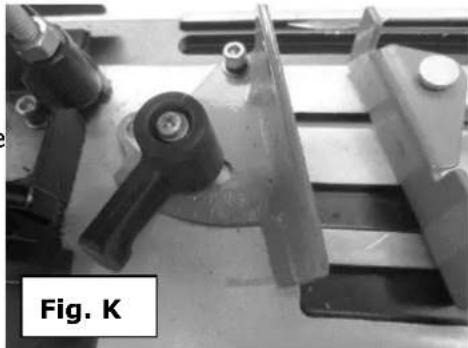 Holzmann MKS 180 - Ajuste del ángulo de inglete - 1