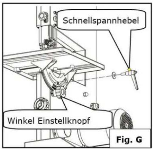 Holzmann HBS 230HQ - Arbeitstisch anschrauben - 3