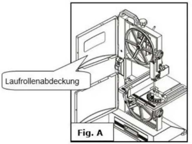 Holzmann HBS 230HQ - Sägebandlauf / Neigungseinstellung - 1