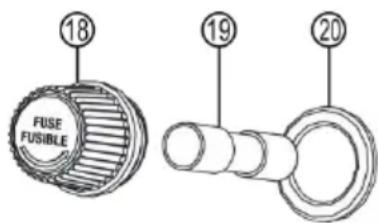 EAL 21076 - Replacing the fuse for the 230 V system - 1