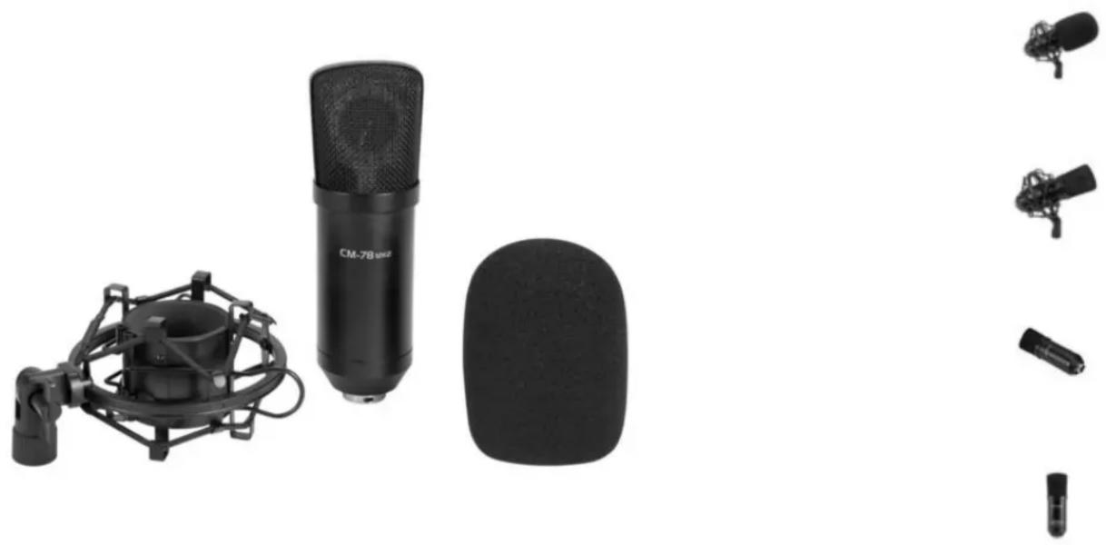 Omnitronic CM78MK2 - OMNITRONIC Microphone à condensateur (large membrane) MIC CM-78MK2 Réf. : 13030927 - 1