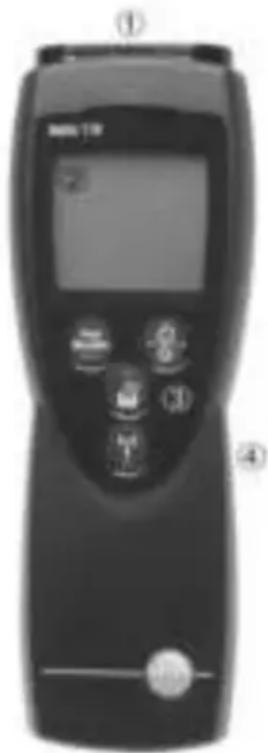 Testo 110 - Anzeige- und Bedienelemente - 1
