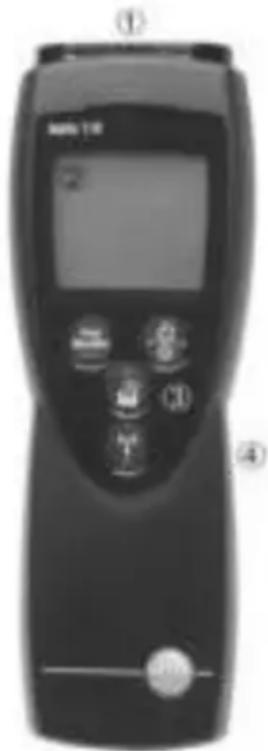 Testo 110 - Display and control elements - 1