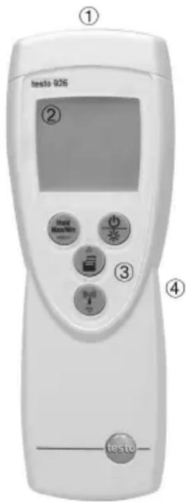 Testo 926 - Anzeige- und Bedienelemente - 1
